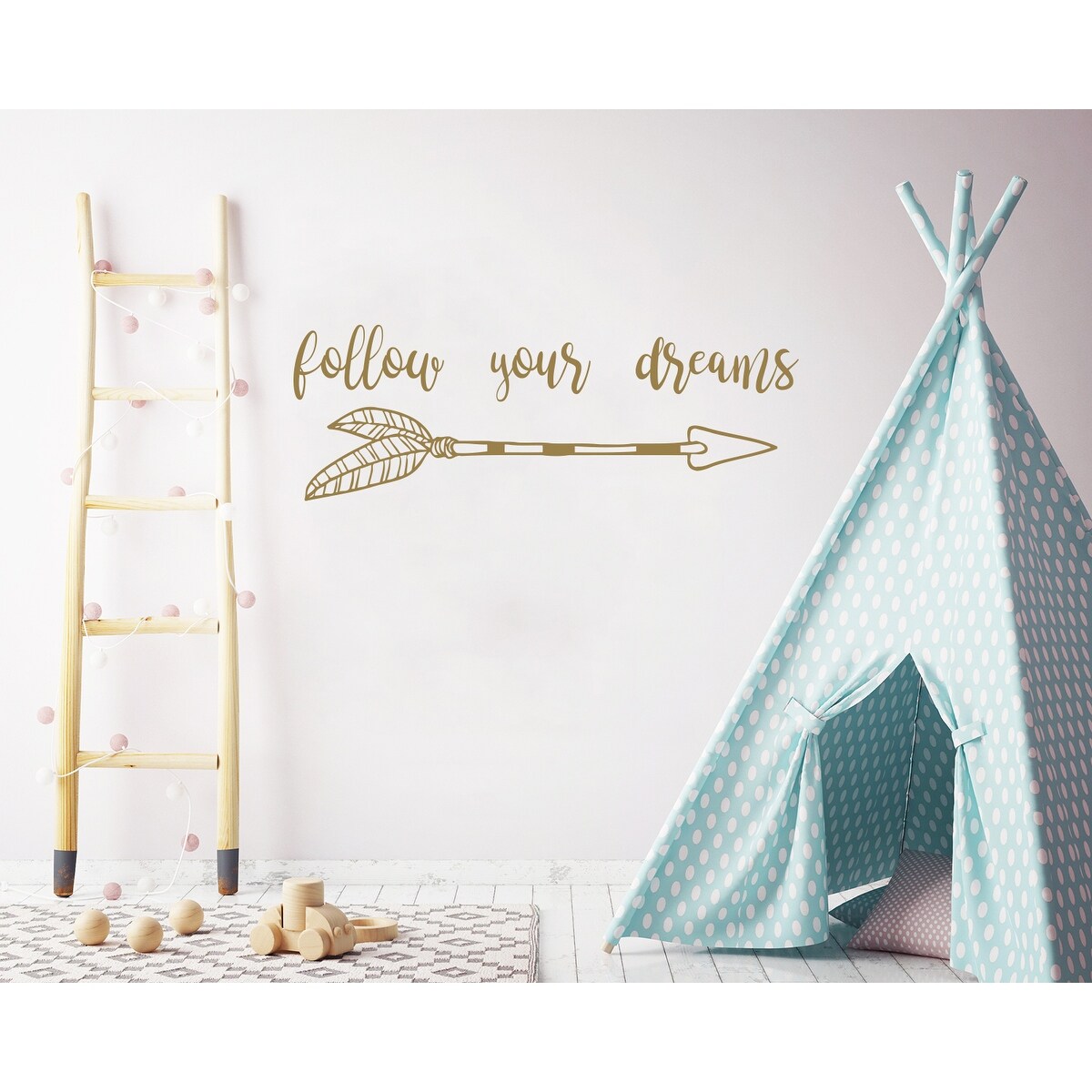 Follow Your Dreams Wall Decal Quote Decor-image