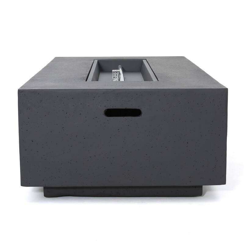 Navan Outdoor 4-Seater Aluminum Chat Set with Fire Pit and Tank Holder by Christopher Knight Home