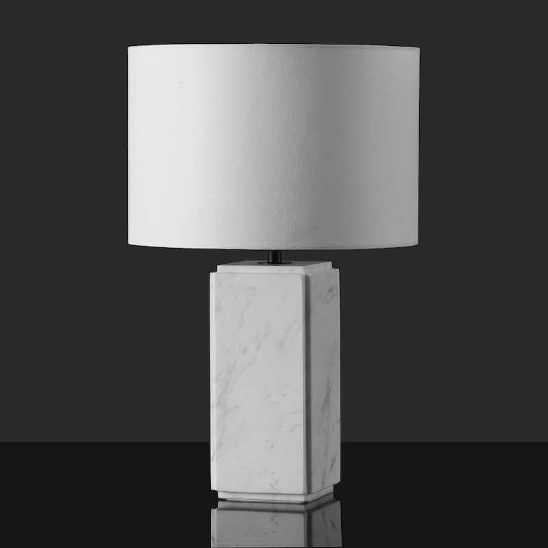 SAFAVIEH Couture Zahra Marble Tall Table Lamp - 15"W x 15"D x 23"H