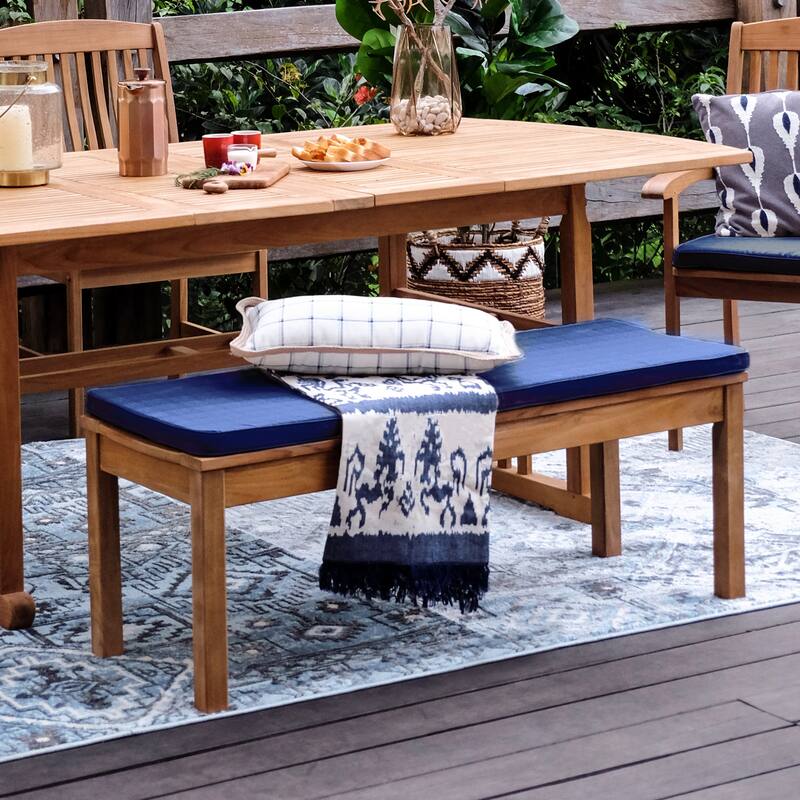 Cambridge Casual Houston 6-Piece Teak Outdoor Dining Set with Cushion