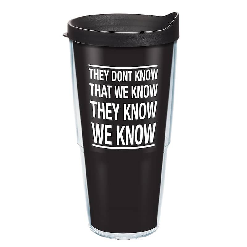 Tervis Friends They Don't Know Made in USA Double Walled Insulated Travel Tumbler, Classic - 24oz