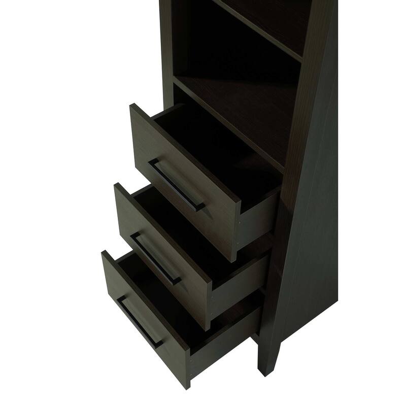 Laura 16-28 Inch Open Shelving Bath Storage Cabinet