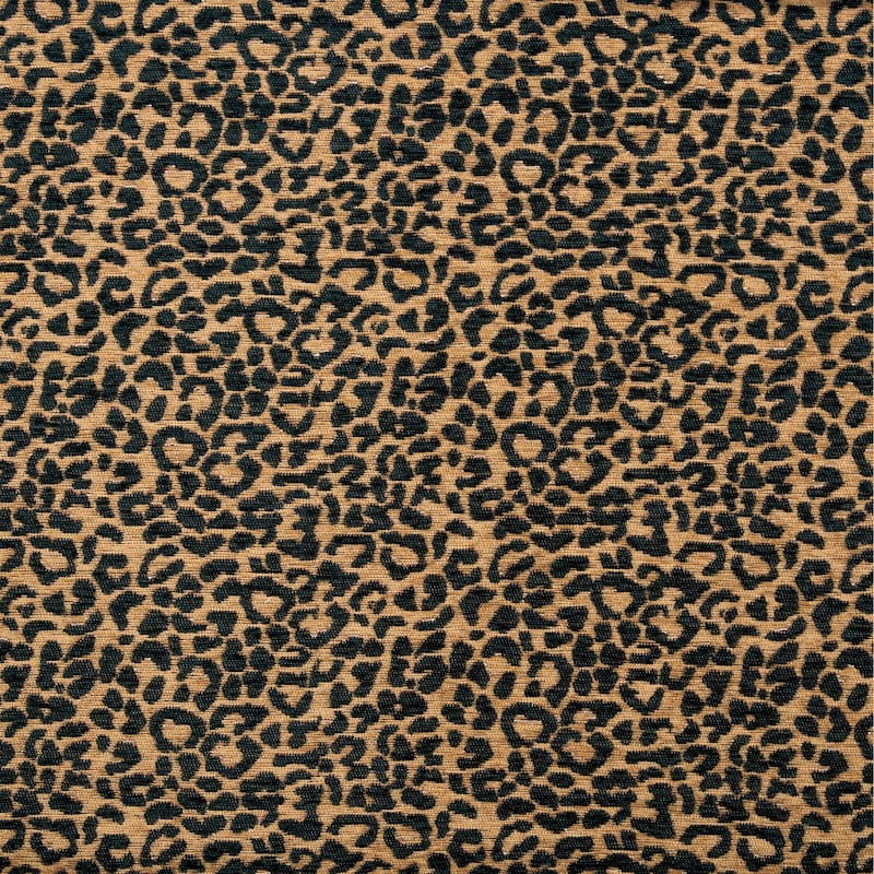 HiEnd Accents Adrienne Gold Leopard Chenille 3 Piece Comforter Set