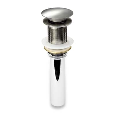 Luxier DS01-T Bathroom Sink Push Pop-Up Drain Stopper with No Overflow