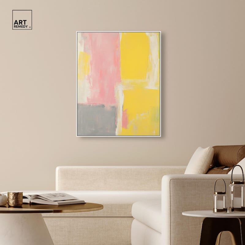 Blush and Sunshine Canvas by Art Remedy