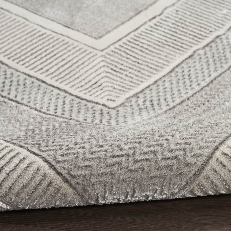 Fafup Power Loomed Geometric Modern Non Skid Stain Resistant Area Rug By HomeRoots - 71' X '47' X '0.39