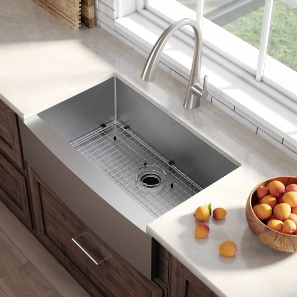 Shop Kraus Standart Pro Stainless Steel 36 In 1 Bowl Farmhouse