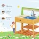 preview thumbnail 7 of 7, Wooden Outdoor Kitchen Playset for Kids