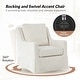 preview thumbnail 34 of 43, Stan Farmhouse Slipcover Rocking Swivel Chair Set of 2 by HULALA HOME