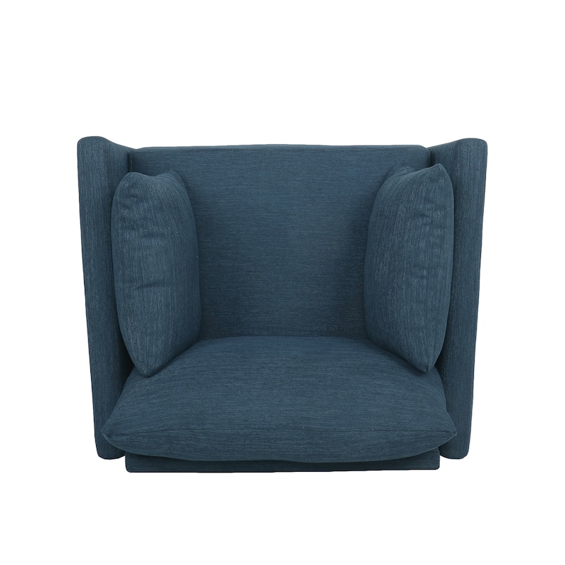 Gould Upholstered Club Chair with Accent Pillows by Christopher Knight Home