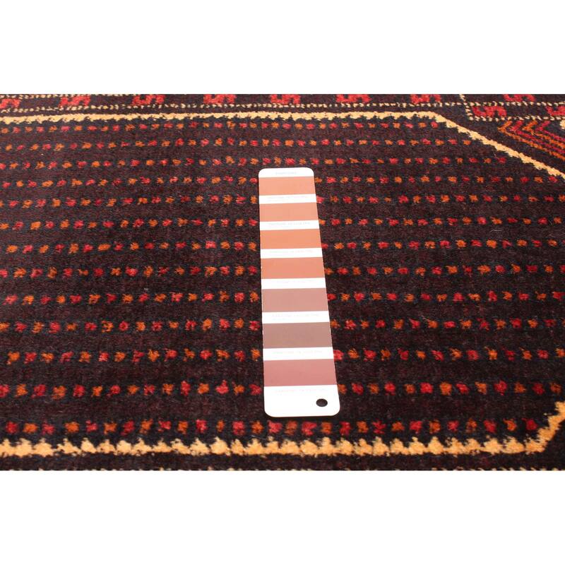 ECARPETGALLERY Hand-knotted Teimani Dark Brown Wool Rug - 3'3 x 5'0