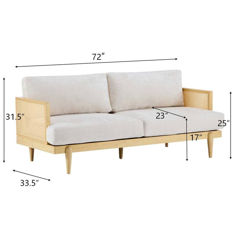 Christopher Knight Home - Lisa Fabric Arm 3-Seater Sofa