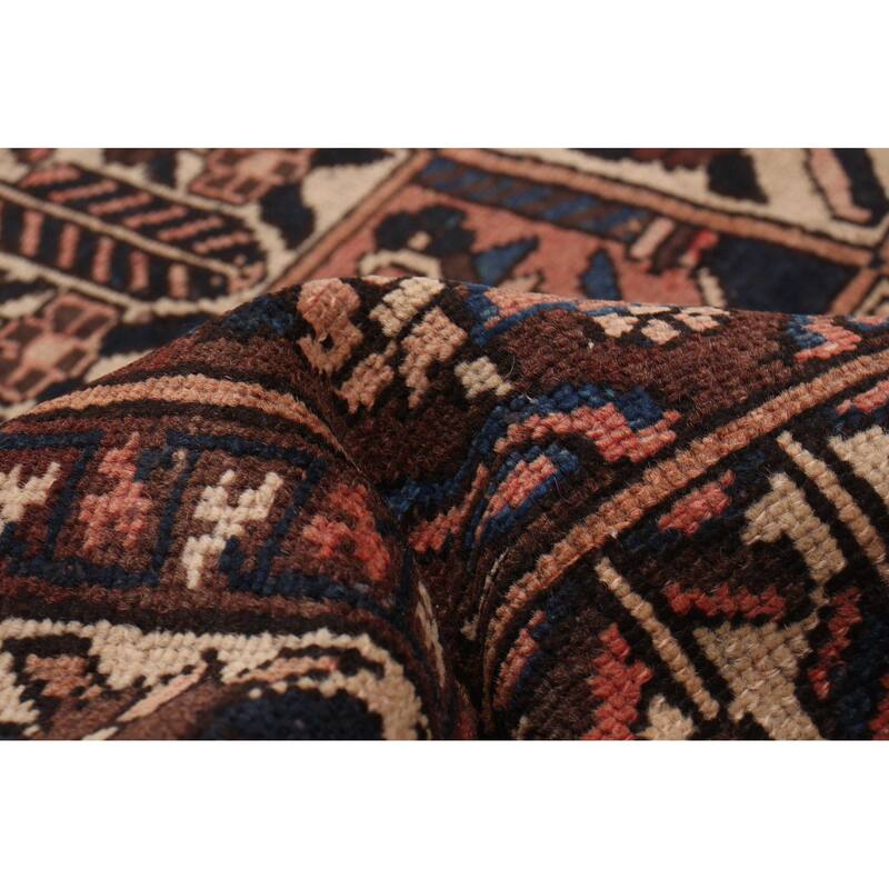 ECARPETGALLERY Hand-knotted Kayseri Vintage Brown Wool Rug - 4'9 x 9'4