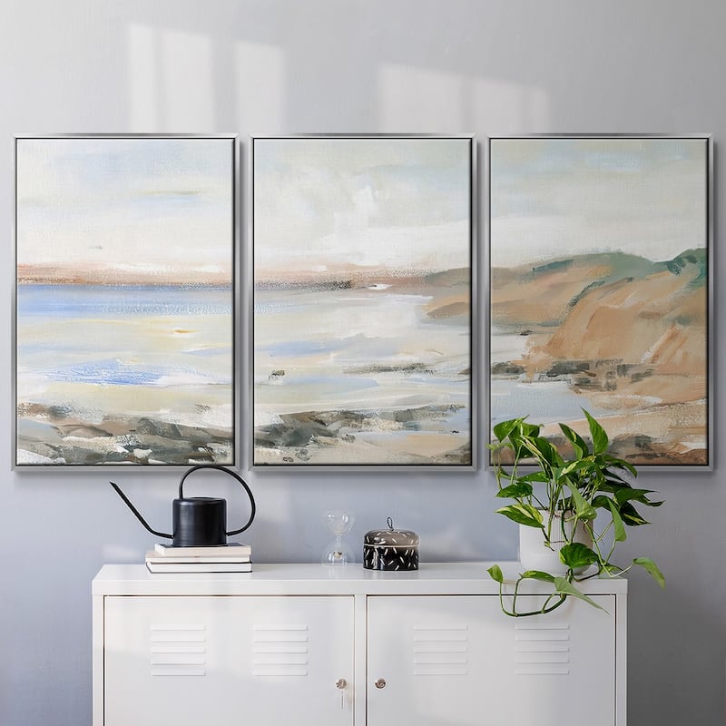 Shoreline Study II - Multi Piece Framed Canvas
