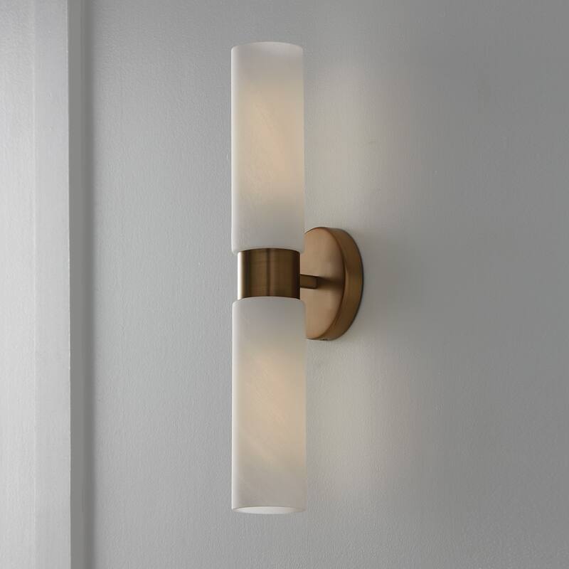 Alyssa 2-Light Sconce - 5"W x 20.5"H x 5"E