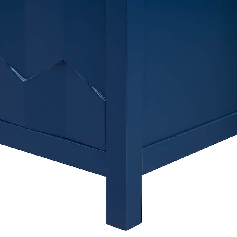 Four-Door Sideboard with Honeycomb Patterned Doors