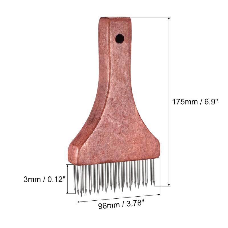 Stainless Steel Meat Tenderizer Needle Nails Kitchen Tools, Red - 1 Pack