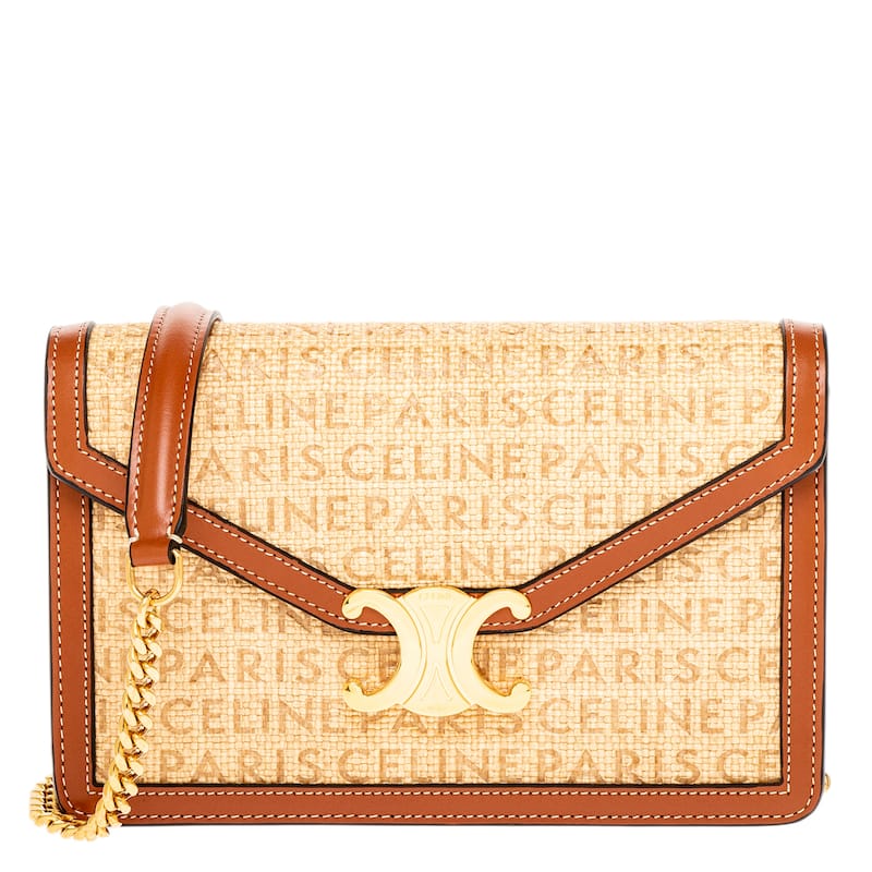 Celine Classic Triomphe Shoulder Bag - Beige
