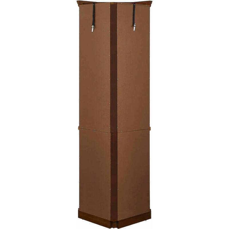 Corner Curio Cabinet with 5 Shelves and Built-in Lighting