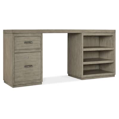 Linville Falls 96" Desk with One File and Open Desk Cabinet