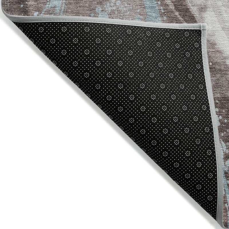 HomeRoots Abstract Transitional Rectangle Outdoor Rug