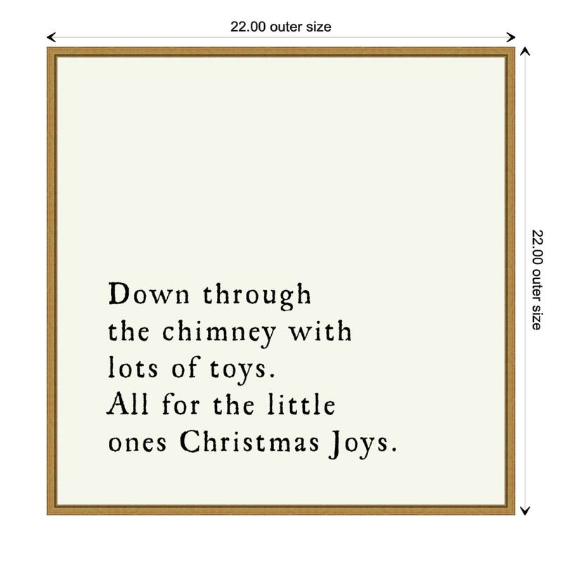 Down Through the Chimney by Amanti Art Portfolio Framed Canvas Wall Art