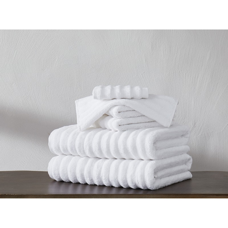 London Fog Zero Twist Piece Towel Set - White