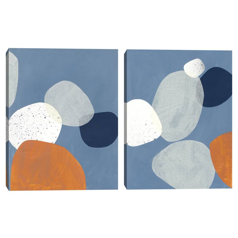 Overlapping Orbs 1, 2 by ML Studio Canvas Art Prints