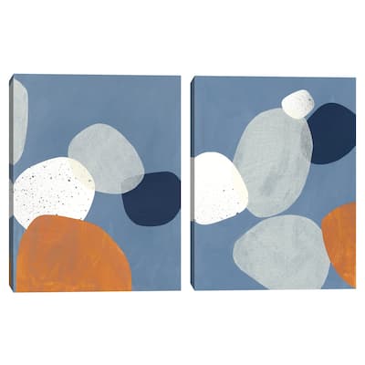Overlapping Orbs 1, 2 by ML Studio Canvas Art Prints