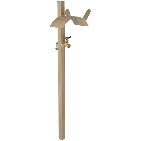 Shop Landscapers Select HH-693 Metal Garden Hose Stand with Bib, Tan