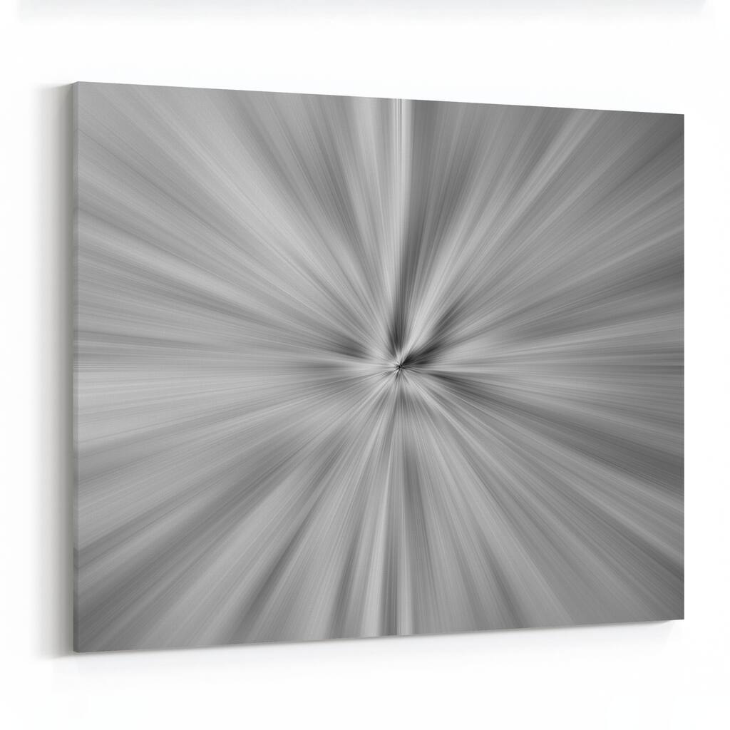Abstract Black-and-white Computers Canvas Wall Art Print