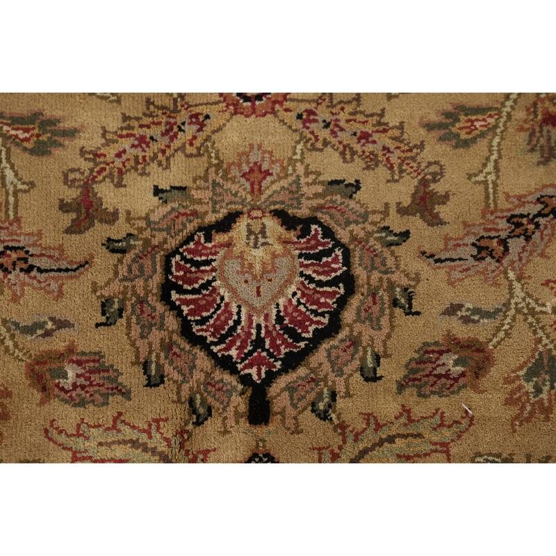 All-Over Floral Agra Oriental Area Rug Hand-Knotted Wool Carpet - 8'2"x 10'1"