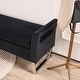 preview thumbnail 5 of 8, 67.9"W Oversized Storage Bench,Upholstered Bedroom Bench with Armrest