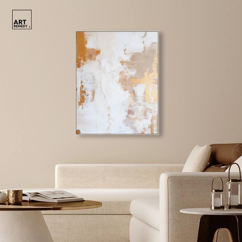 Golden Bronze Ripple I Canvas by Art Remedy