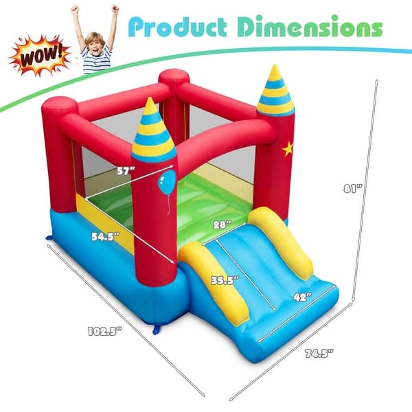 Costway Inflatable Bounce Castle Kids Jumping Bouncer Indoor Outdoor