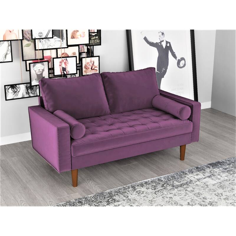 US Pride Lopez Mid-century Loveseat