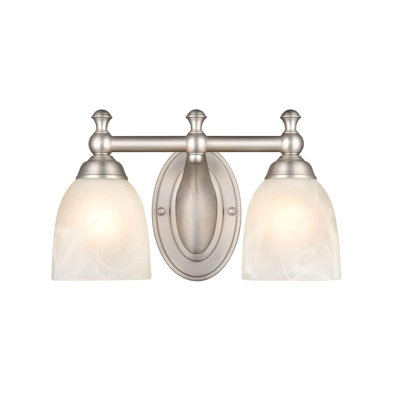Millennium Lighting Metal 2 Light Vanity Light in Satin Nickel