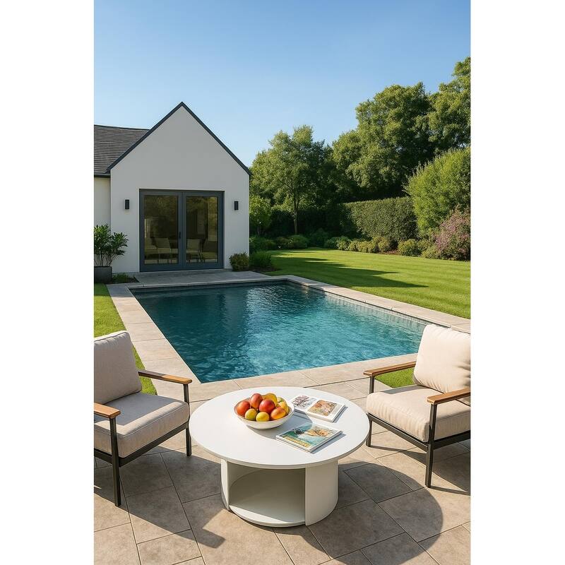 Renava Onza Outdoor White Coffee Table