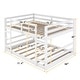 preview thumbnail 5 of 9, Functional And Aesthetic Design Full Over Full Bunk Bed with Ladder, White