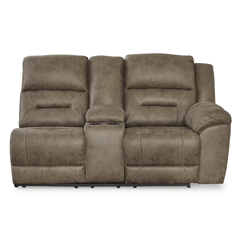 Signature Design by Ashley Ravenel Brown 3-Piece Power Reclining Sectional - 106" W x 93" D x 43" H