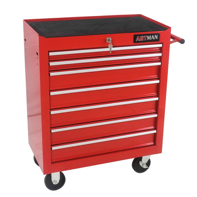 7 Drawers Steel Too Cart with 4 Wheels