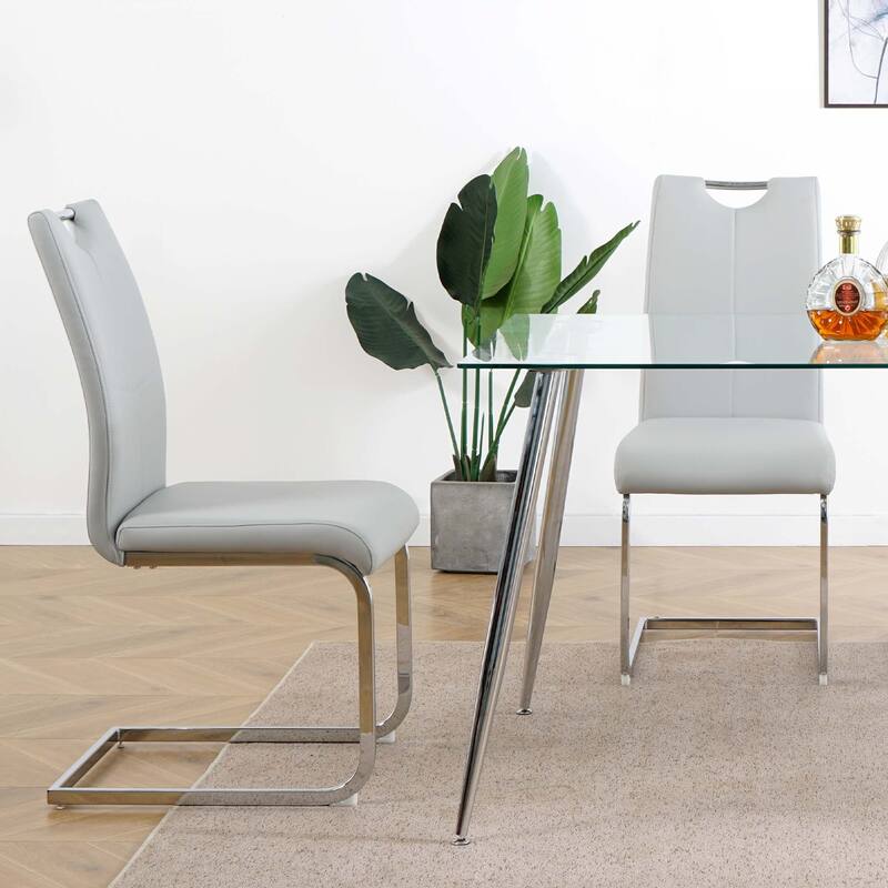 PU Dining Chair living room Chair(Set of 2)