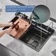 preview thumbnail 6 of 5, Waterfall Kitchen Sink Single Bowl Stainless Steel with Digital Display - 29.5X18.1in