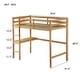 preview thumbnail 6 of 15, Twin High Loft Bed with Safety Guardrail,Built-in desk,Ladder