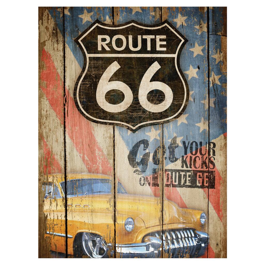 Get Your Kicks II Canvas Art Print