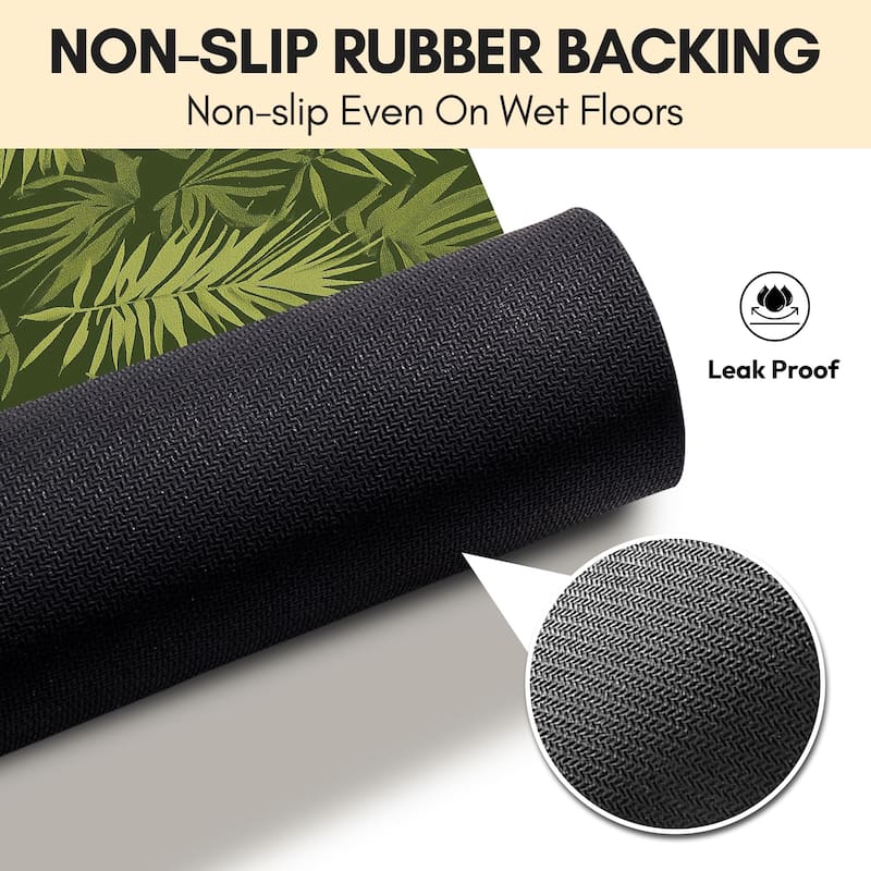 Non-Slip Area Floor Carpet，Quick Dry Super Absorbent Thin Mat for Bathroom Bathtub Shower Room Kitchen Entryway Sink