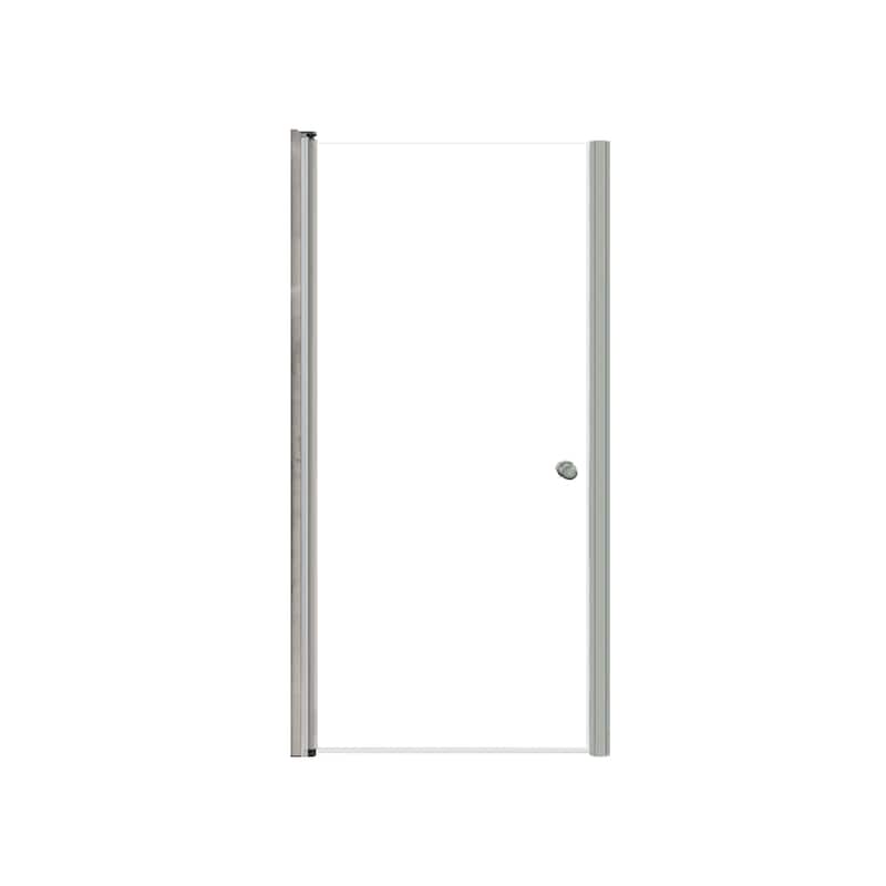 Transolid LSD347006C 70" High x 34" Wide Pivot Frameless Shower Door - Brushed Stainless