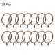 preview thumbnail 15 of 13, Curtain Rings, Metal Drapery Ring for Curtain Rods, 28 Pcs Copper - 45mm