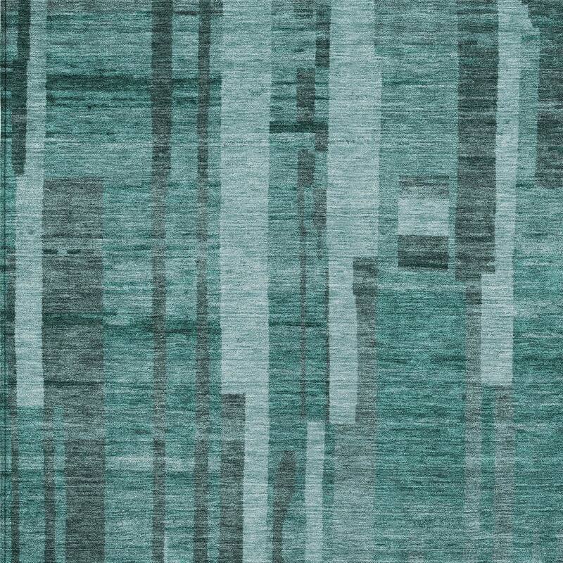 HomeRoots Striped Transitional Rectangle Outdoor Rug