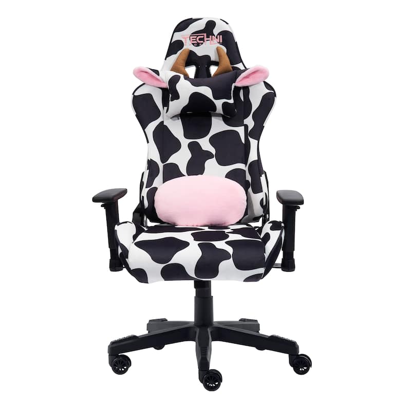 Cow Print Series Gaming Chair for Office Room,Living Room